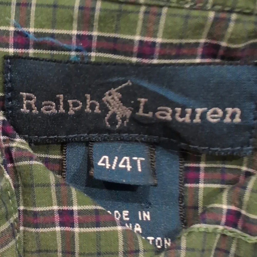 Boys Ralph Lauren dark green button down size 4T